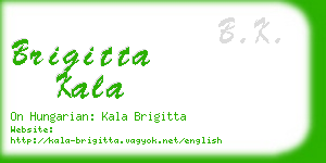 brigitta kala business card